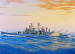 "USS Boston CAG-1" - James Flood - Naval Art